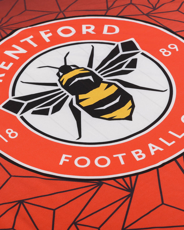 Brentford FC Slogan Sherpa Plush Throw Blanket FOCO - FOCO.com | UK & IRE