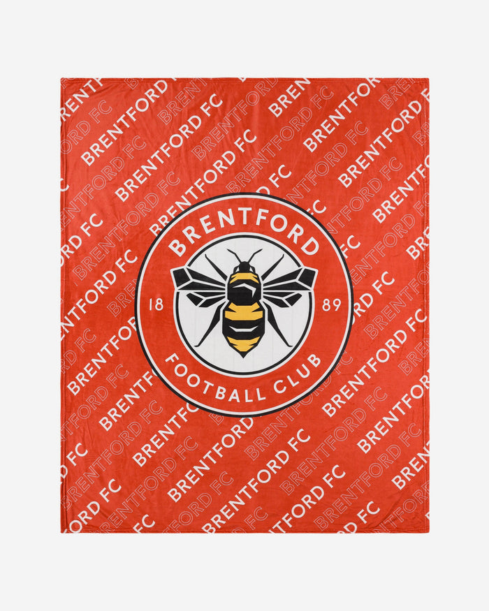 Brentford FC Supreme Slumber Plush Throw Blanket FOCO - FOCO.com | UK & IRE