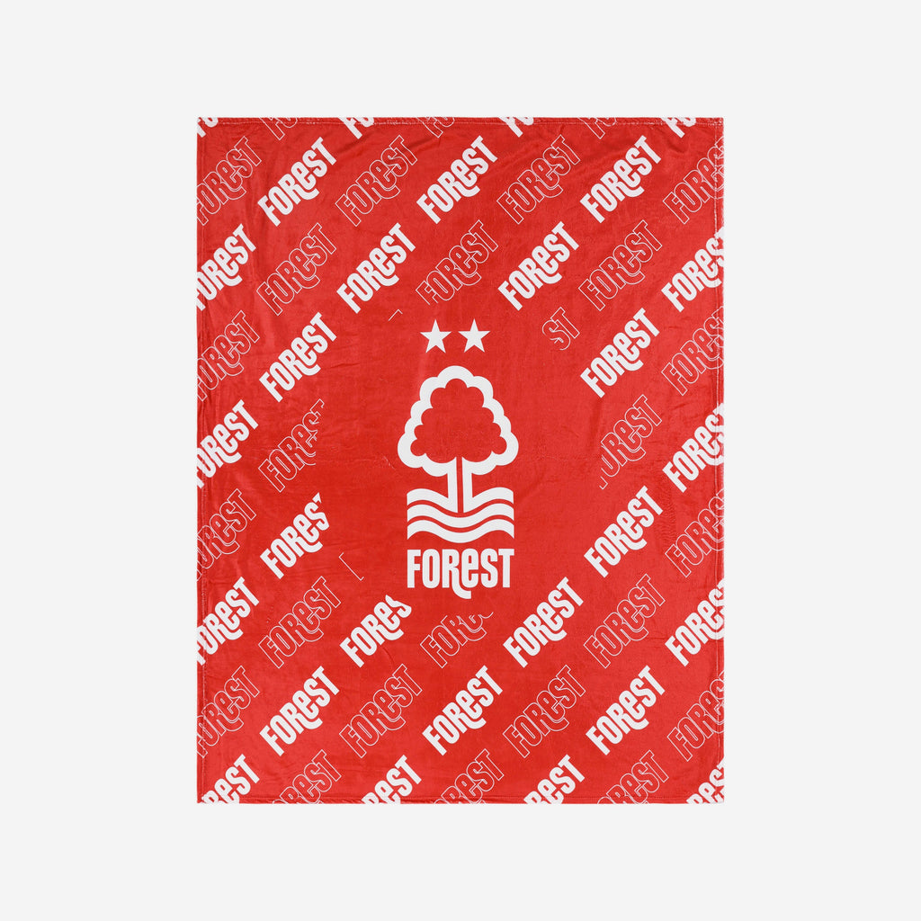 Nottingham Forest FC Supreme Slumber Plush Throw Blanket FOCO - FOCO.com | UK & IRE