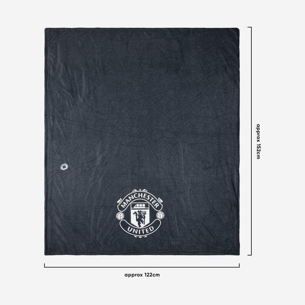 Offizieller Manchester United FC Slogan Sherpa Plüsch