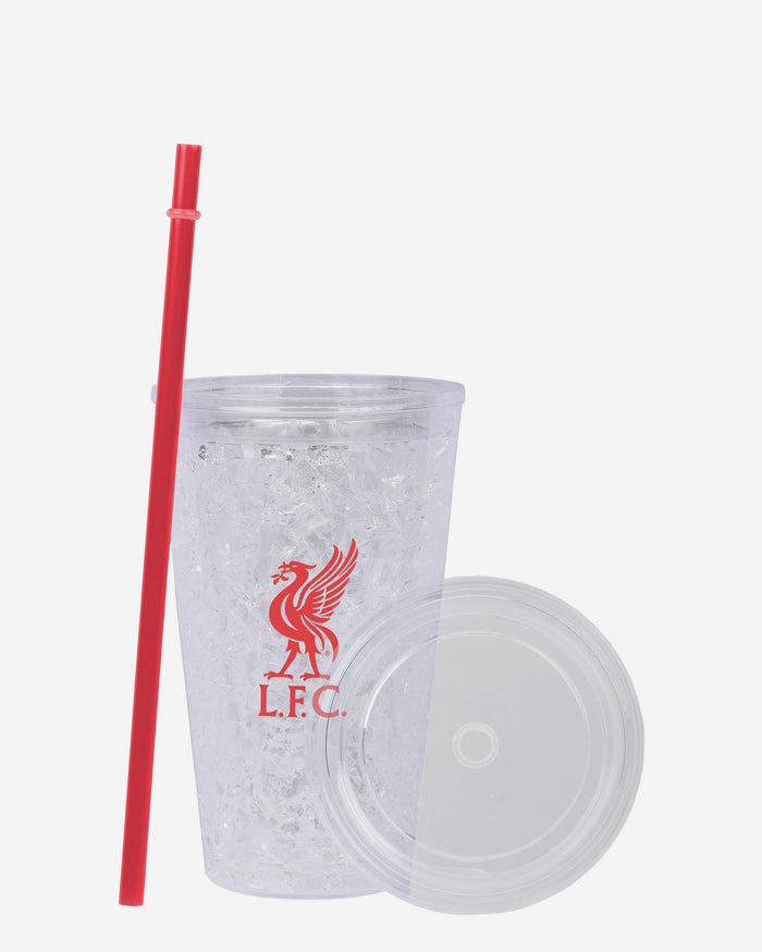 Liverpool FC 450 mL Freezer Tumbler With Straw FOCO - FOCO.com | UK & IRE