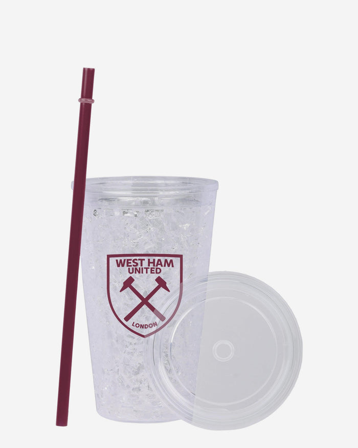 West Ham United FC 450 mL Freezer Tumbler With Straw FOCO - FOCO.com | UK & IRE