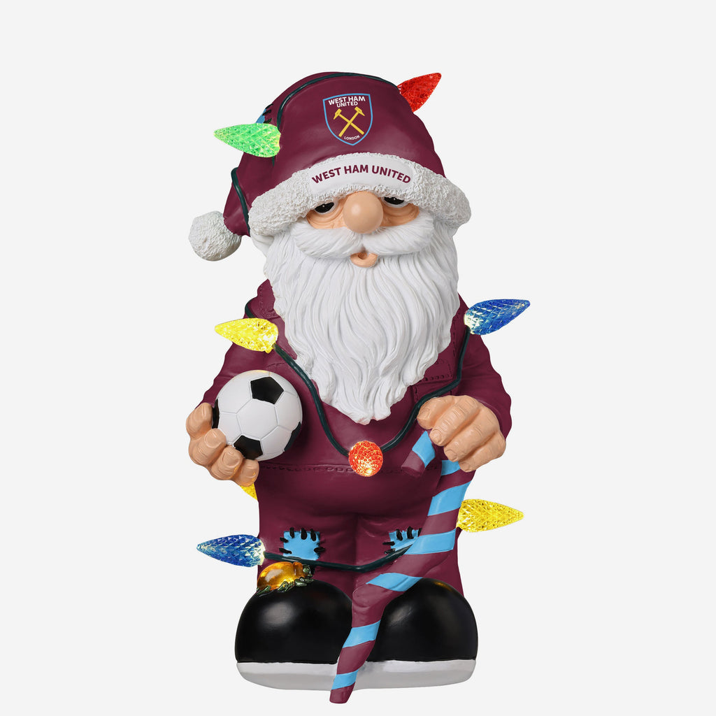 West Ham United FC Light Up Christmas Gnome FOCO - FOCO.com | UK & IRE