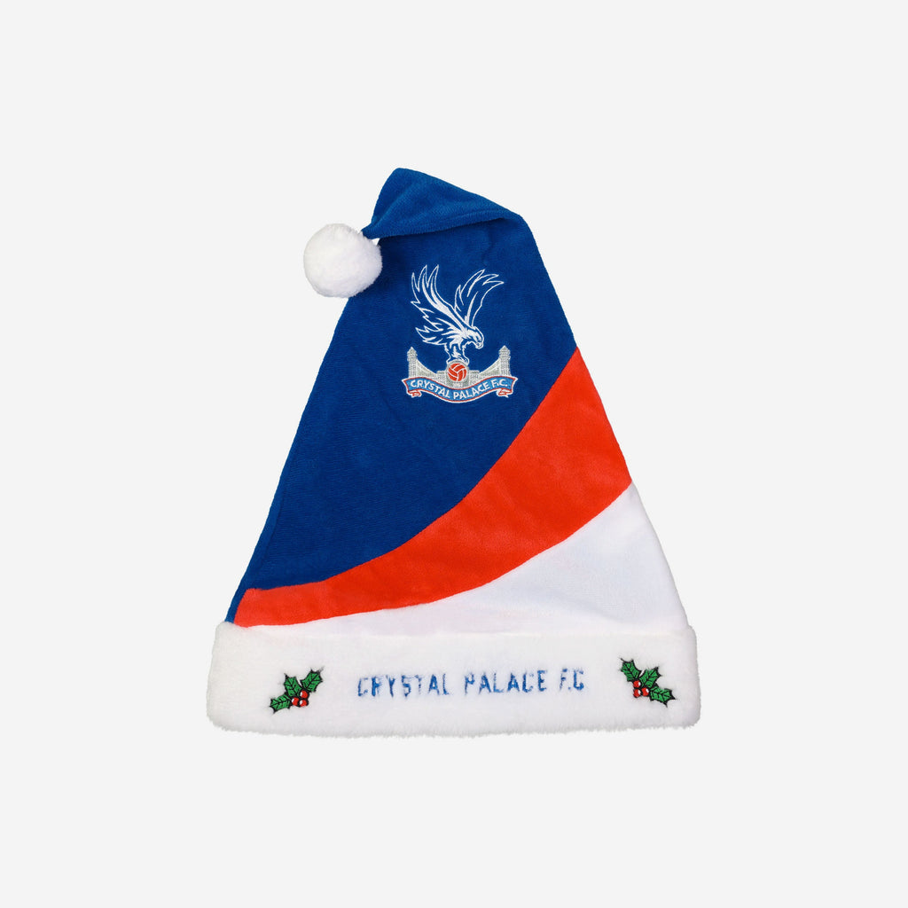 Crystal Palace FC Colourblock Santa Hat FOCO - FOCO.com | UK & IRE
