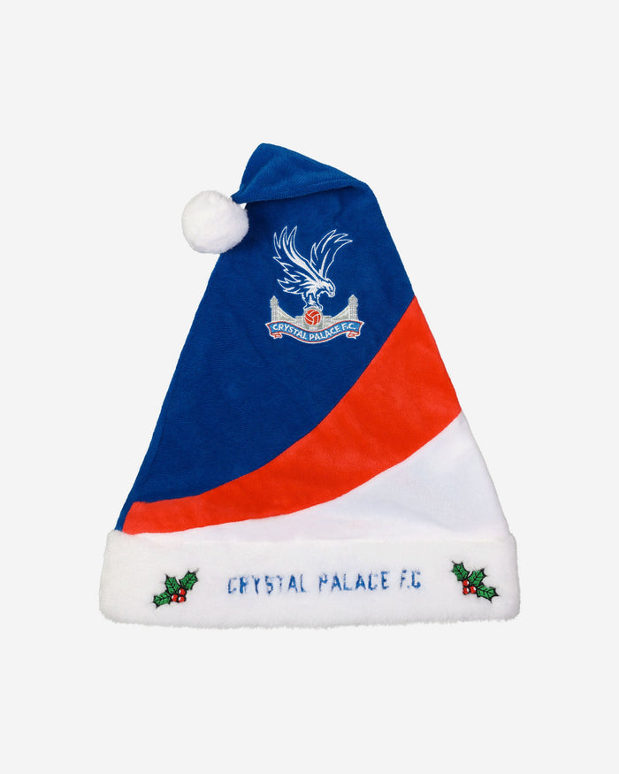 Crystal Palace FC Colourblock Santa Hat FOCO - FOCO.com | UK & IRE