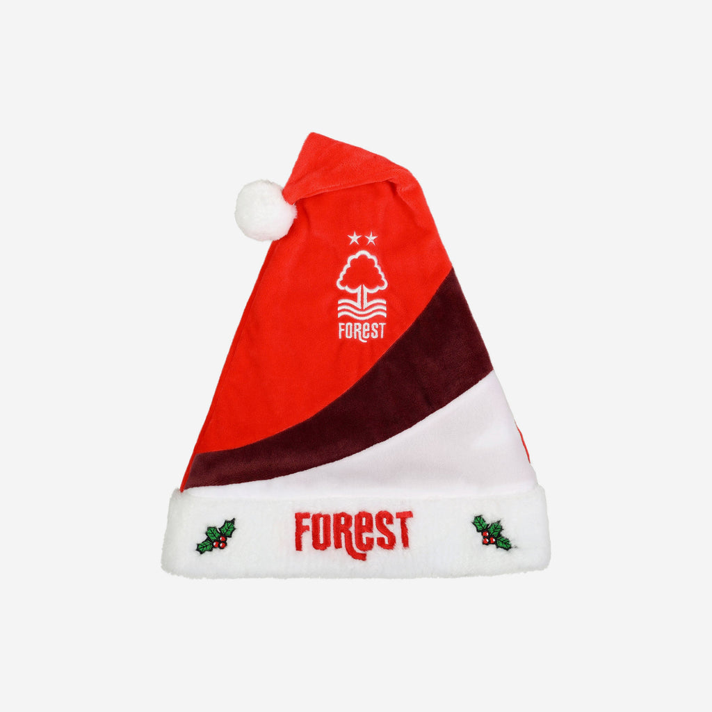 Nottingham Forest FC Colourblock Santa Hat FOCO - FOCO.com | UK & IRE