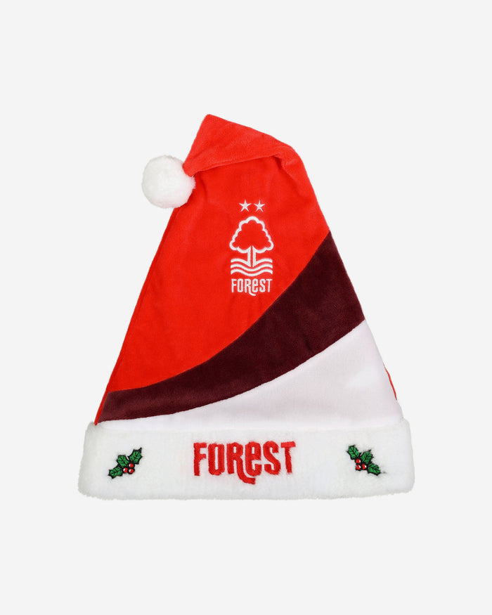 Nottingham Forest FC Colourblock Santa Hat FOCO - FOCO.com | UK & IRE