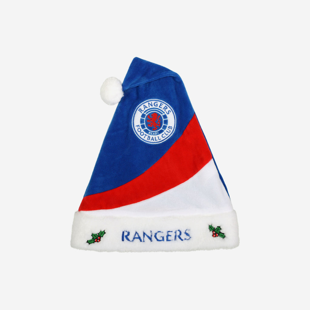 Rangers FC Colourblock Santa Hat FOCO - FOCO.com | UK & IRE