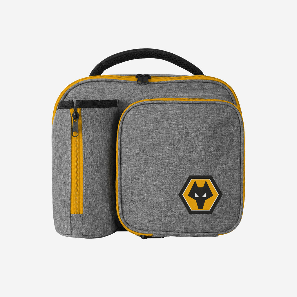 Wolverhampton Wanderers FC Grey Lunch Bag with Bottle Holder FOCO - FOCO.com | UK & IRE