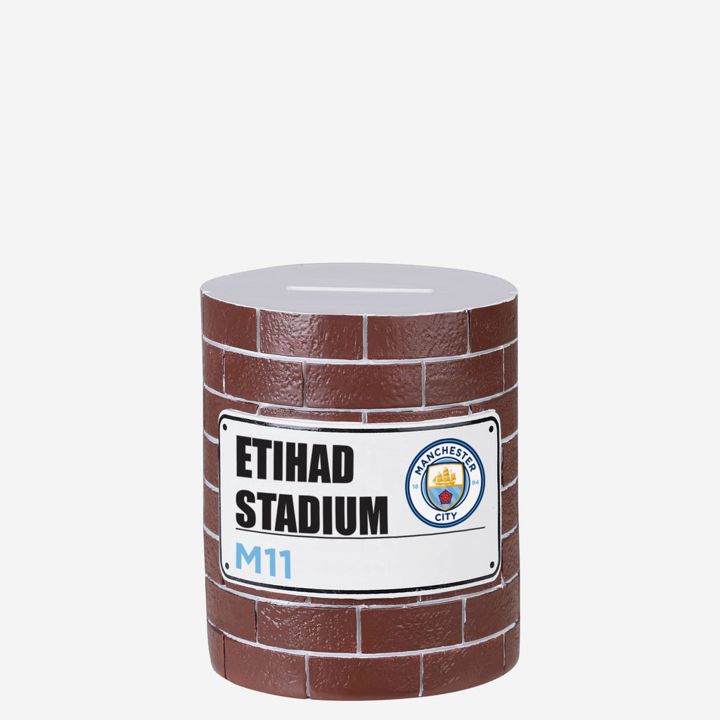 Manchester City FC Brick Wall Money Box FOCO - FOCO.com | UK & IRE