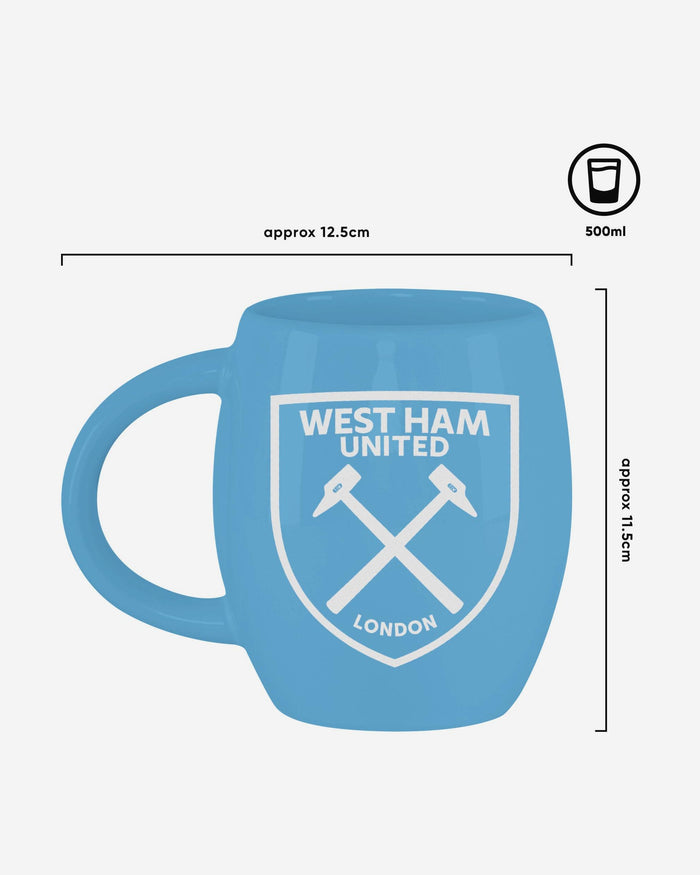 West Ham United FC Sky Blue Tea Tub Mug FOCO - FOCO.com | UK & IRE