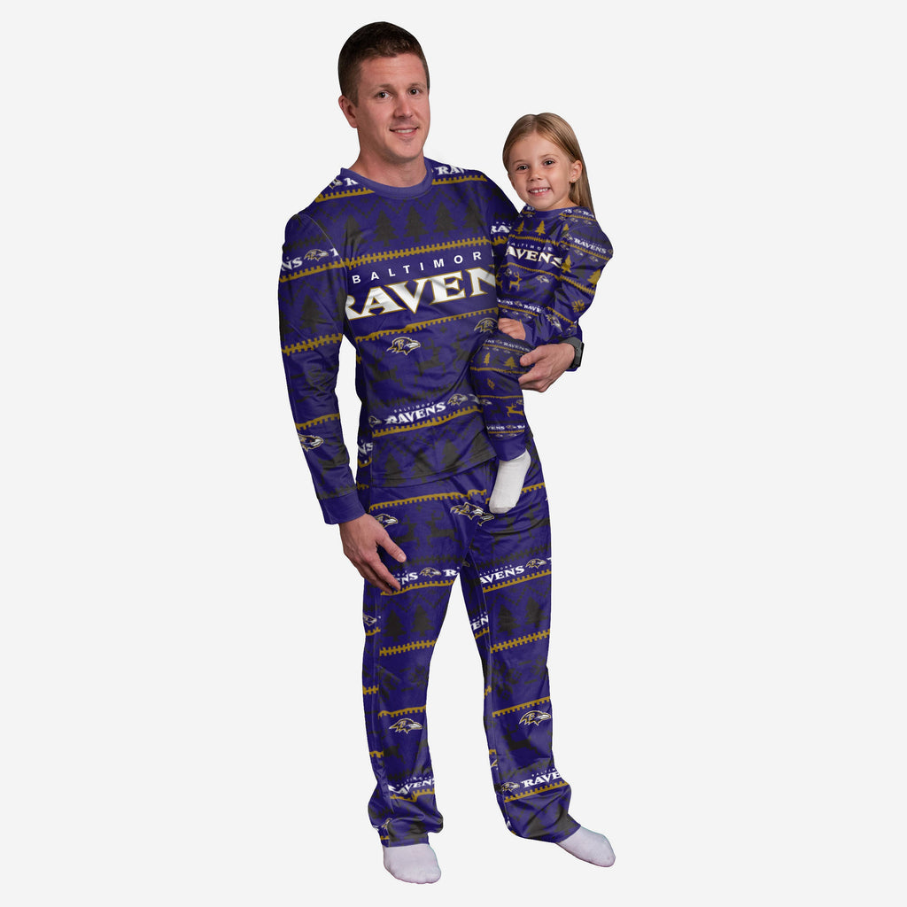 Baltimore Ravens Family Holiday Pyjamas FOCO S - FOCO.com | UK & IRE