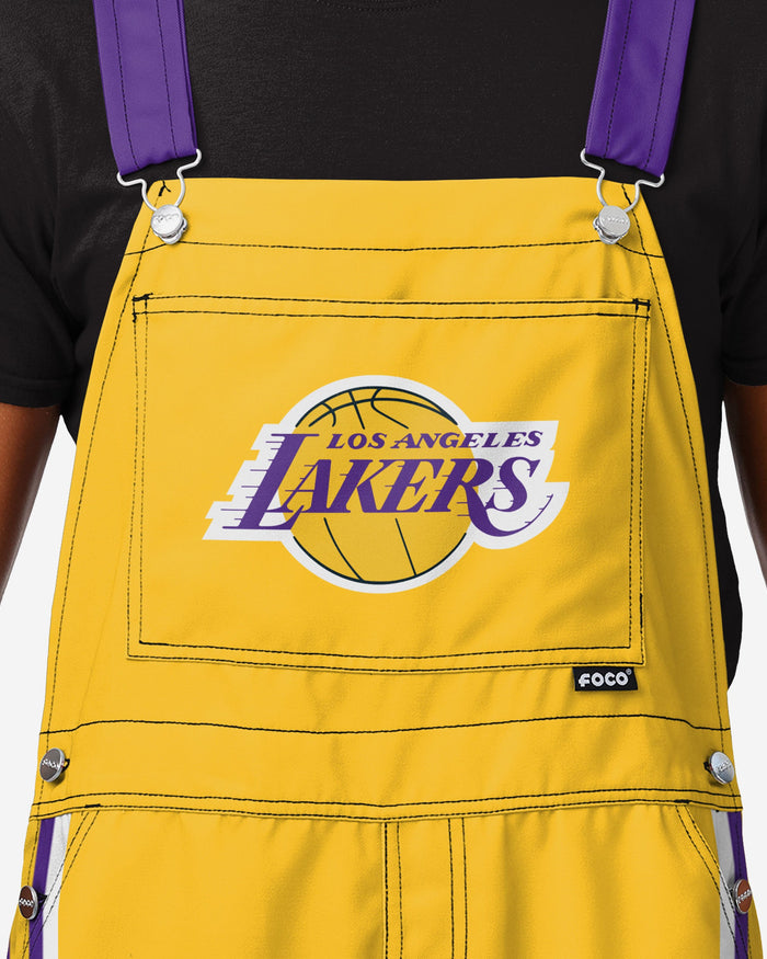 Los Angeles Lakers Mens Team Stripe Bib Dungarees FOCO - FOCO.com | UK & IRE