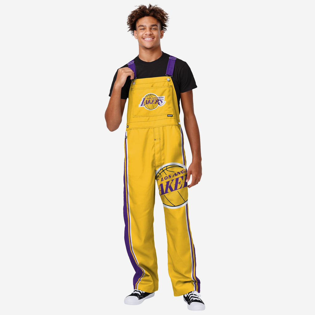 Los Angeles Lakers Mens Team Stripe Bib Dungarees FOCO S - FOCO.com | UK & IRE