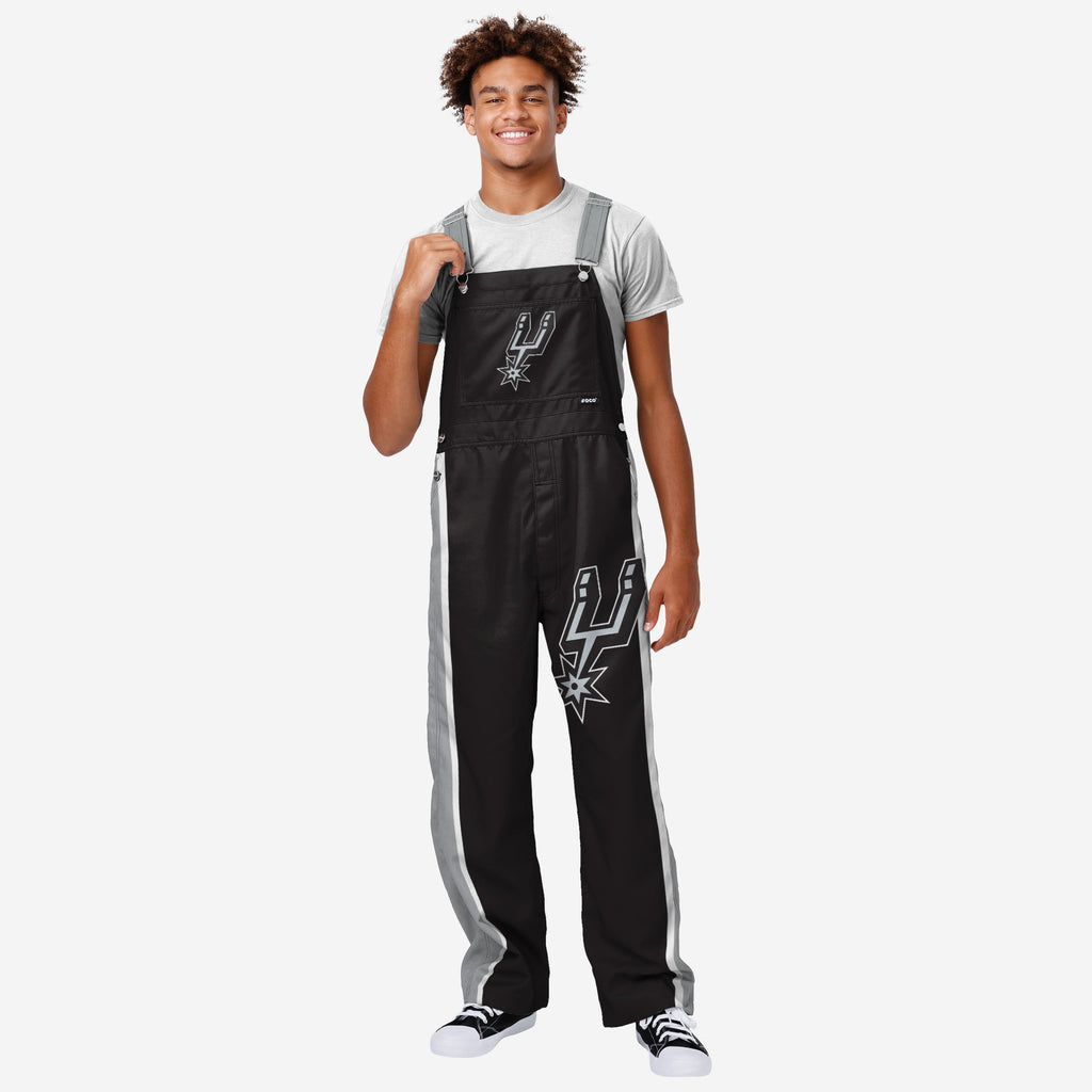 San Antonio Spurs Mens Team Stripe Bib Dungarees FOCO S - FOCO.com | UK & IRE