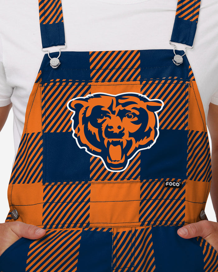 Chicago Bears Mens Plaid Bib Dungarees FOCO - FOCO.com | UK & IRE