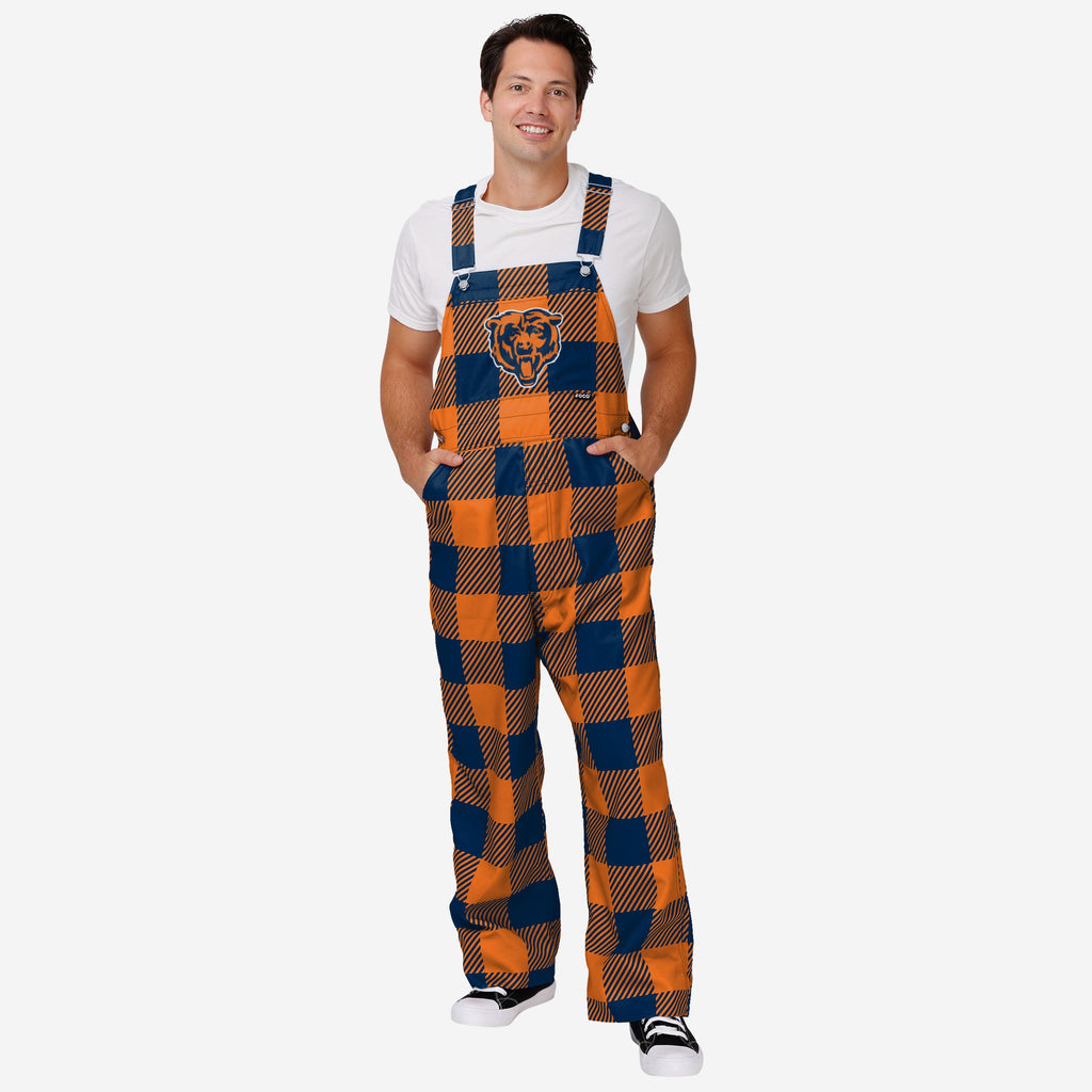 Chicago Bears Mens Plaid Bib Dungarees FOCO S - FOCO.com | UK & IRE