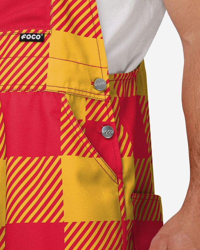 Kansas City Chiefs Mens Plaid Bib Dungarees FOCO - FOCO.com | UK & IRE