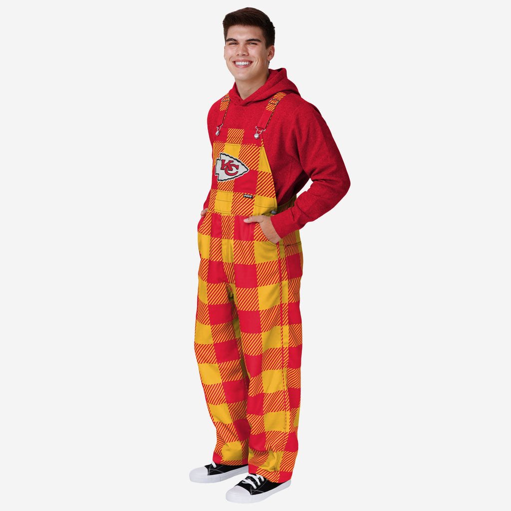 Kansas City Chiefs Mens Plaid Bib Dungarees FOCO S - FOCO.com | UK & IRE