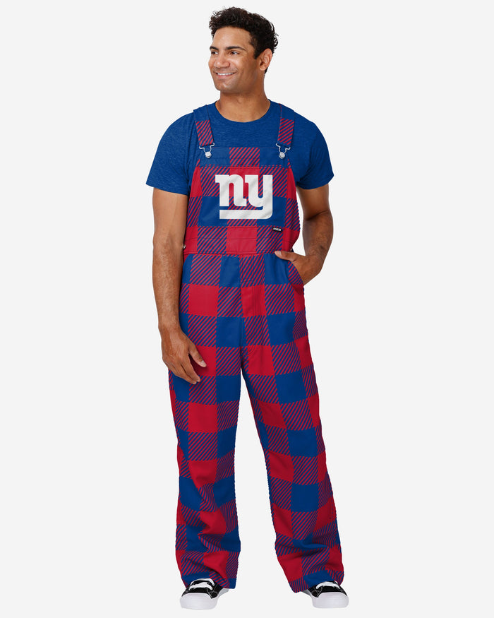 New York Giants Mens Plaid Bib Dungarees FOCO S - FOCO.com | UK & IRE