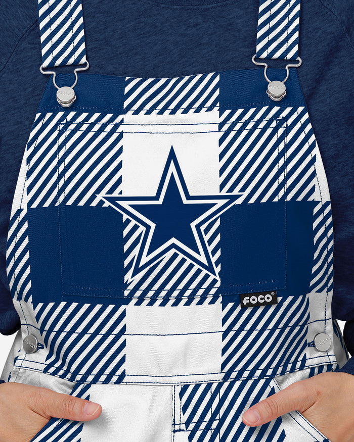Dallas Cowboys Womens Plaid Bib Dungarees FOCO - FOCO.com | UK & IRE
