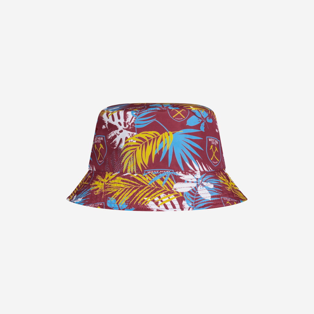 West Ham United Hawaiian Reversible Bucket Hat - Blue/Claret - Adults