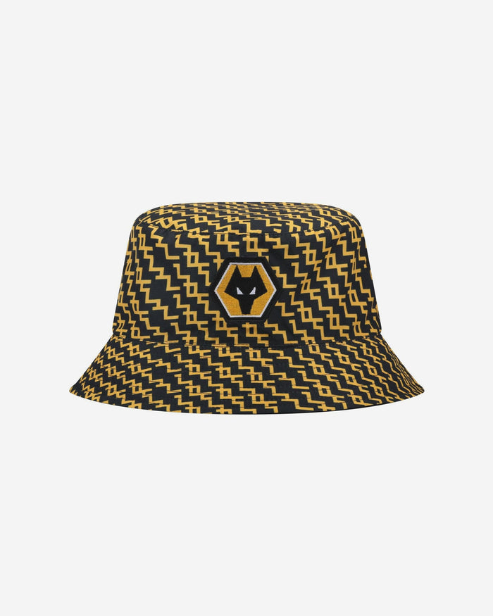 Wolverhampton Wanderers FC Pixel Reversible Bucket Hat FOCO - FOCO.com | UK & IRE