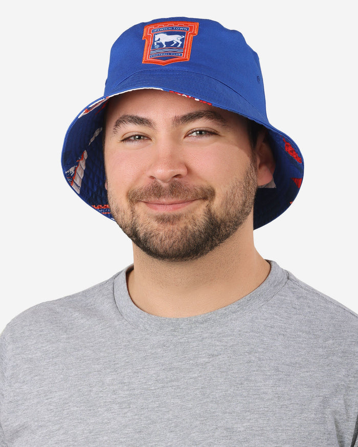 Ipswich Town FC Geo Reversible Bucket Hat FOCO - FOCO.com | UK & IRE