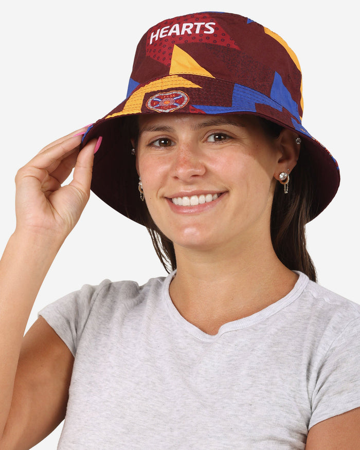Heart of Midlothian FC Geo Reversible Bucket Hat FOCO - FOCO.com | UK & IRE