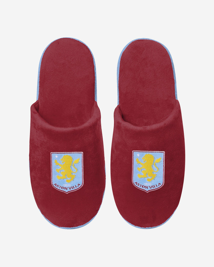Aston Villa FC Split Colour Slide Slipper FOCO - FOCO.com | UK & IRE
