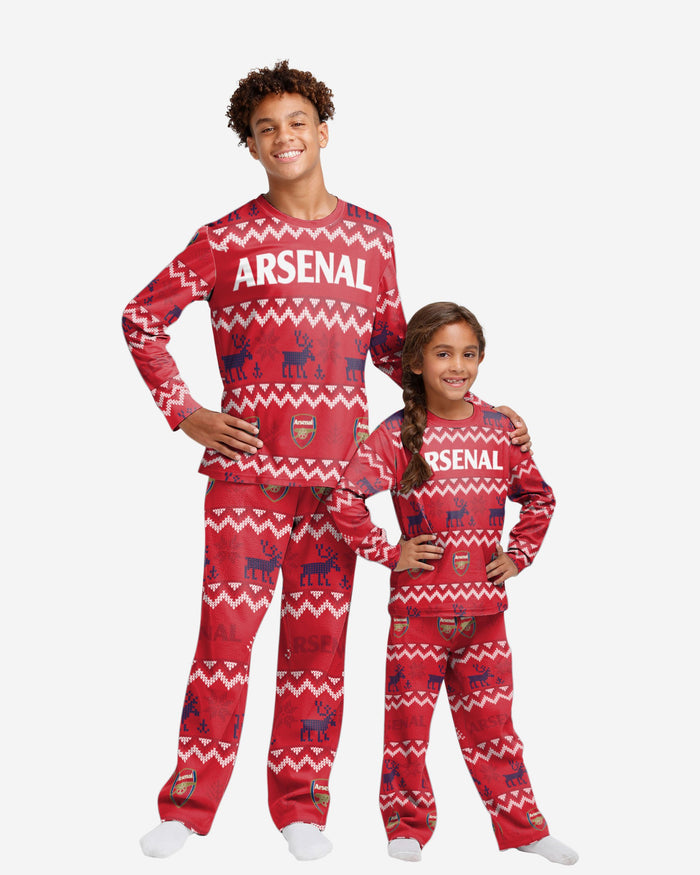 Arsenal FC Youth Ugly Pattern Family Holiday Pyjamas FOCO 4 - FOCO.com | UK & IRE