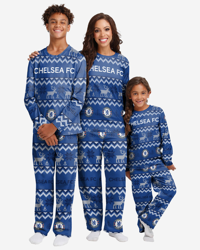 Chelsea FC Youth Ugly Pattern Family Holiday Pyjamas FOCO - FOCO.com | UK & IRE
