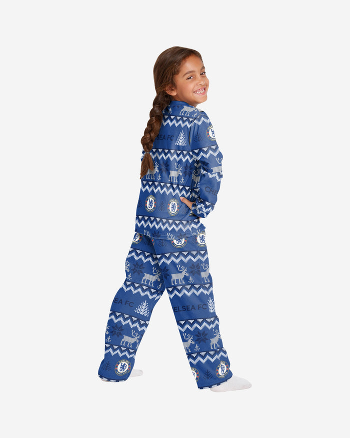 Chelsea FC Youth Ugly Pattern Family Holiday Pyjamas FOCO - FOCO.com | UK & IRE