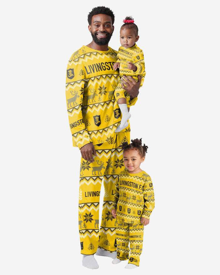 Livingston FC Youth Ugly Pattern Family Holiday Pyjamas FOCO - FOCO.com | UK & IRE