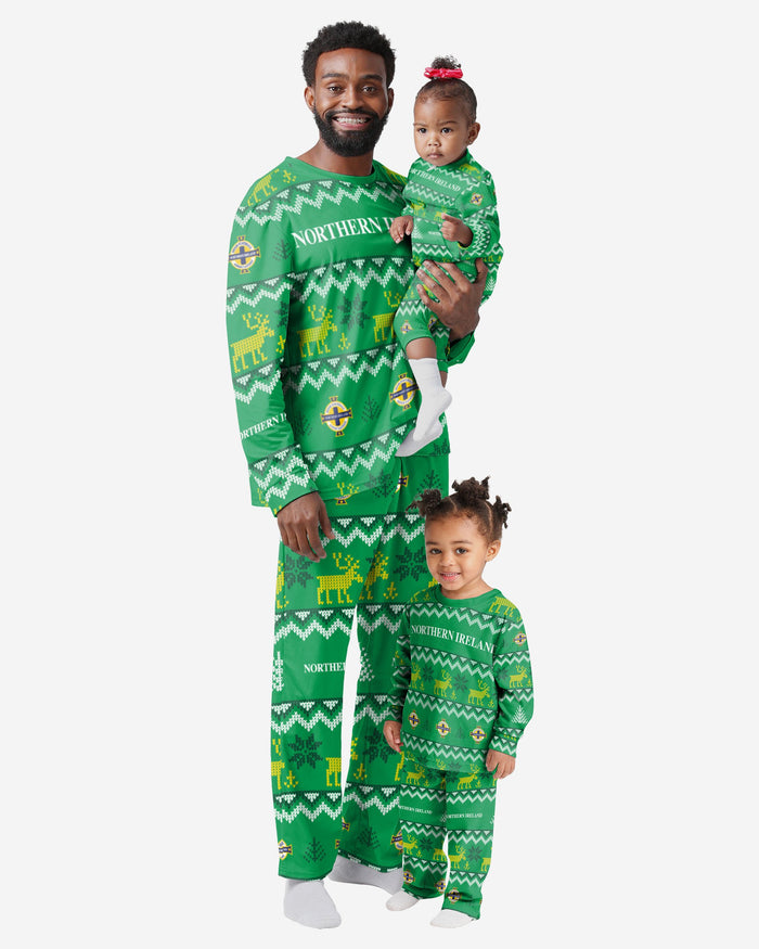 Northern Ireland Youth Ugly Pattern Family Holiday Pyjamas FOCO - FOCO.com | UK & IRE