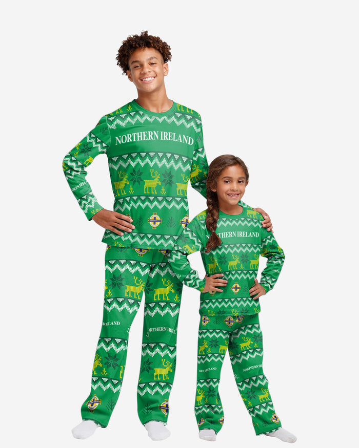 Northern Ireland Youth Ugly Pattern Family Holiday Pyjamas FOCO 4 - FOCO.com | UK & IRE