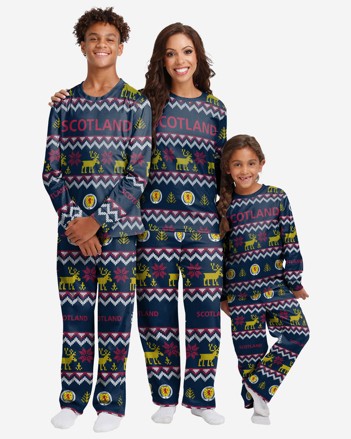 Scotland Youth Ugly Pattern Family Holiday Pyjamas FOCO - FOCO.com | UK & IRE