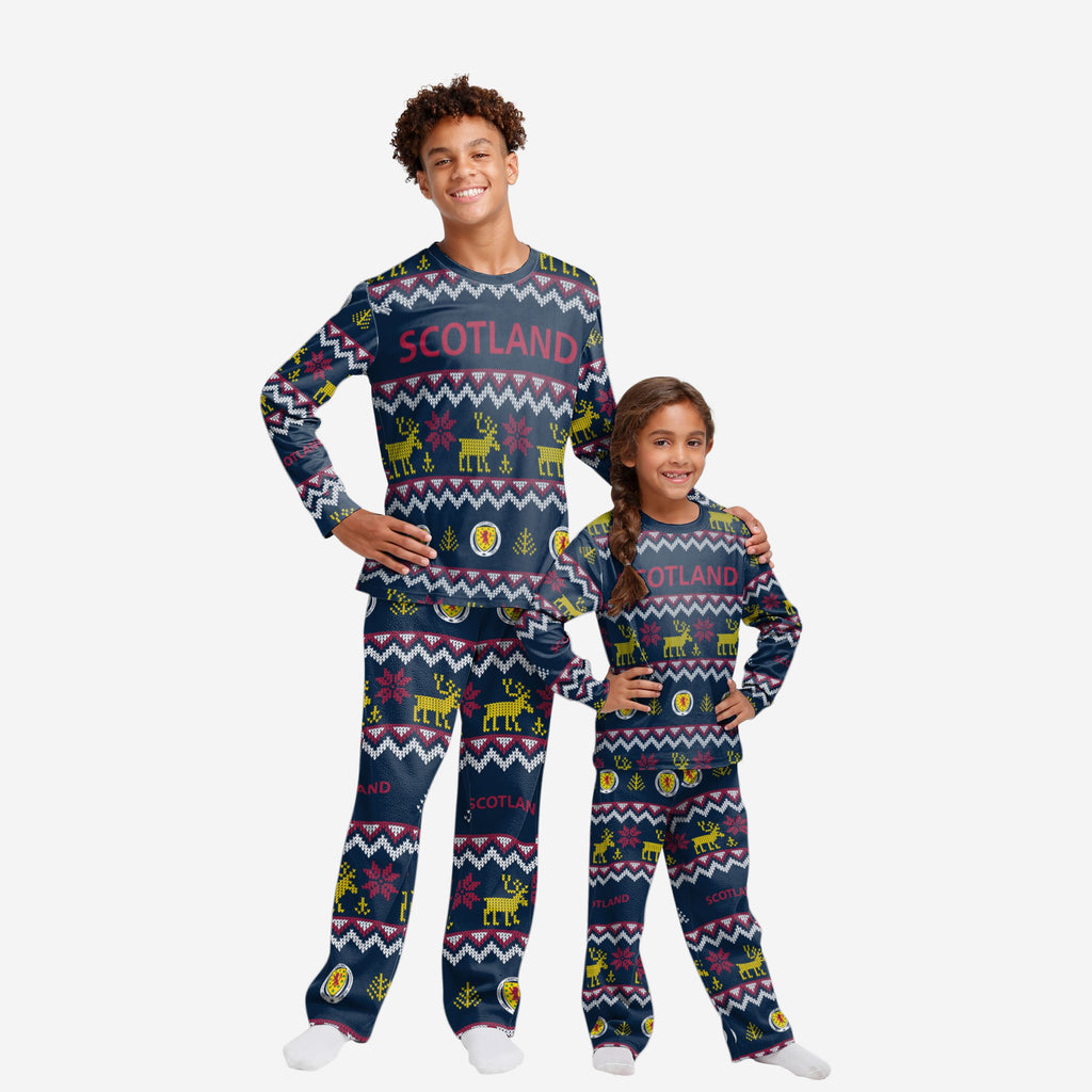 Scotland Youth Ugly Pattern Family Holiday Pyjamas FOCO 4 - FOCO.com | UK & IRE