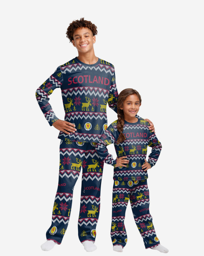Scotland Youth Ugly Pattern Family Holiday Pyjamas FOCO 4 - FOCO.com | UK & IRE