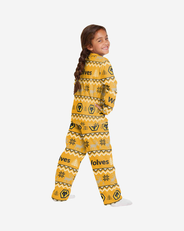 Wolverhampton Wanderers FC Youth Ugly Pattern Family Holiday Pyjamas FOCO - FOCO.com | UK & IRE
