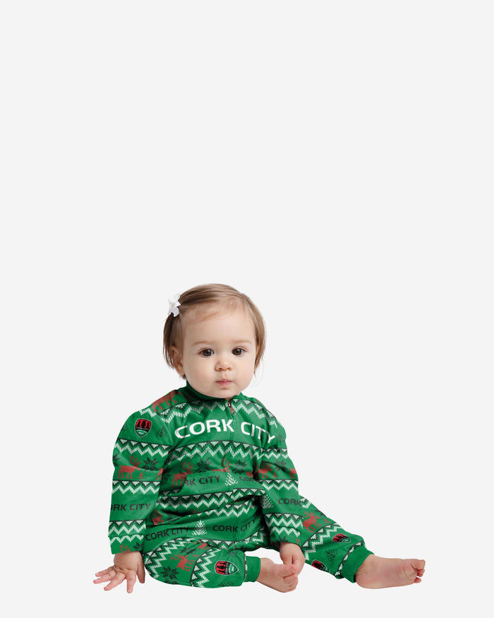 Cork City FC Infant Ugly Pattern Family Holiday Pyjamas FOCO 12M - FOCO.com | UK & IRE