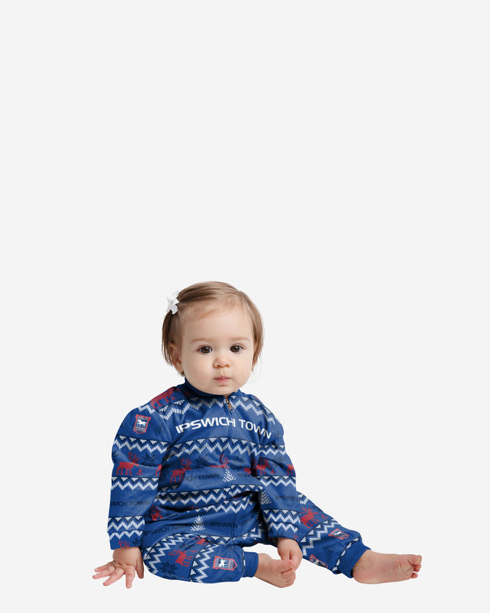 Ipswich Town FC Infant Ugly Pattern Family Holiday Pyjamas FOCO 12M - FOCO.com | UK & IRE