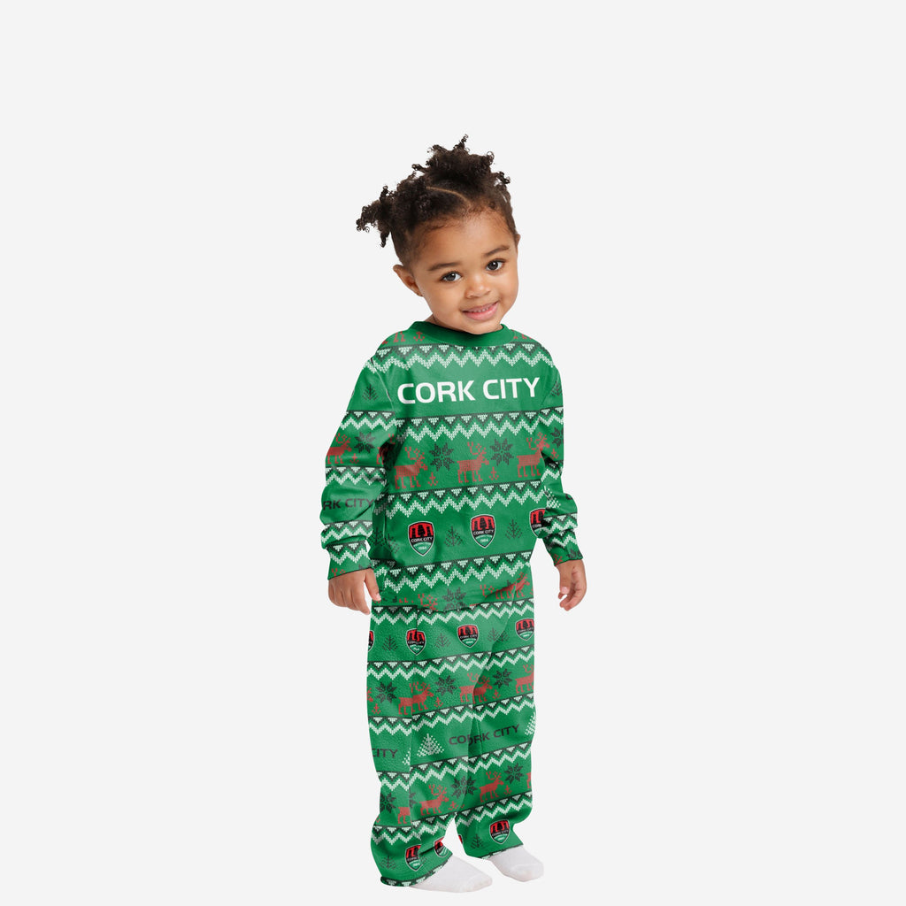 Cork City FC Toddler Ugly Pattern Family Holiday Pyjamas FOCO 2Y - FOCO.com | UK & IRE