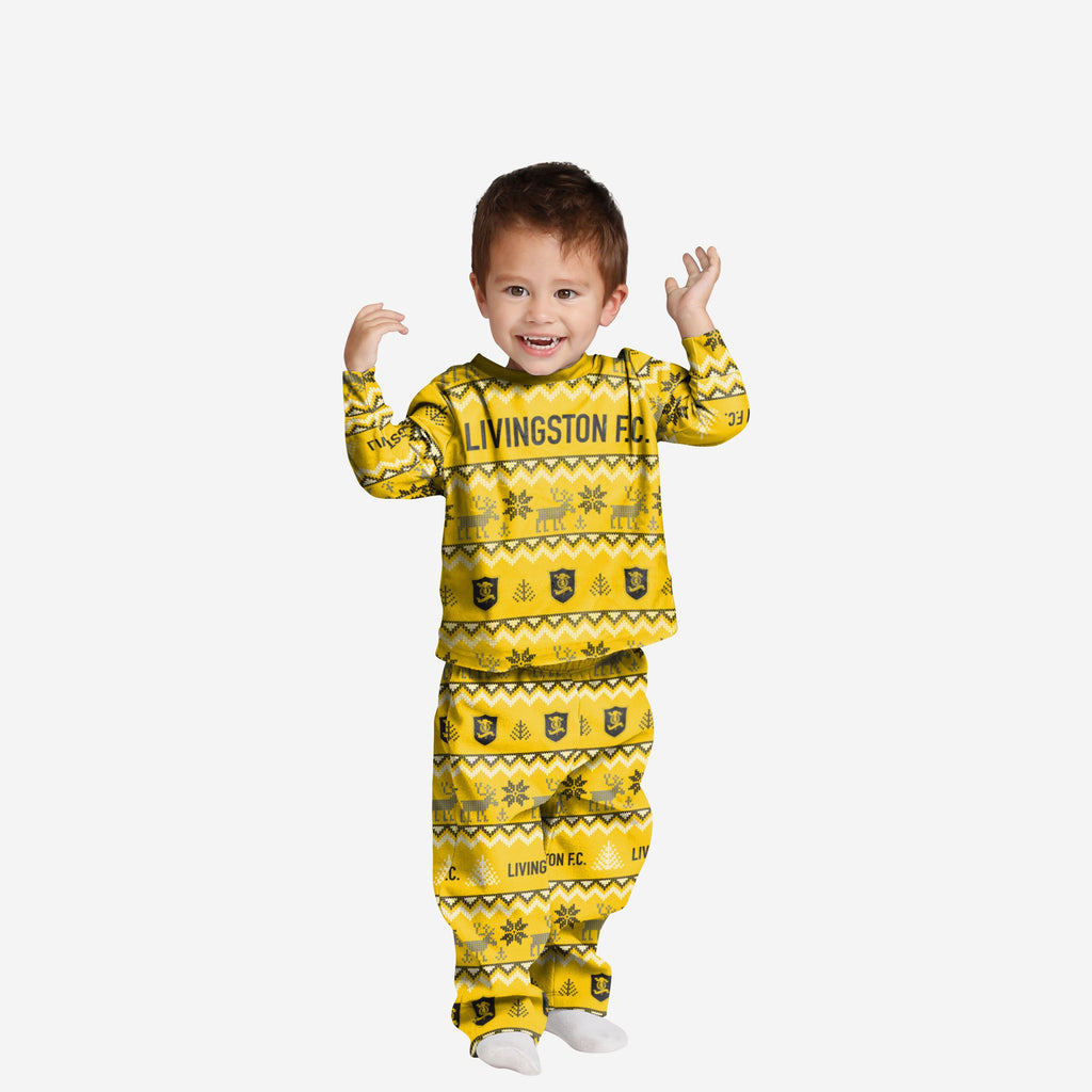Livingston FC Toddler Ugly Pattern Family Holiday Pyjamas FOCO 2Y - FOCO.com | UK & IRE