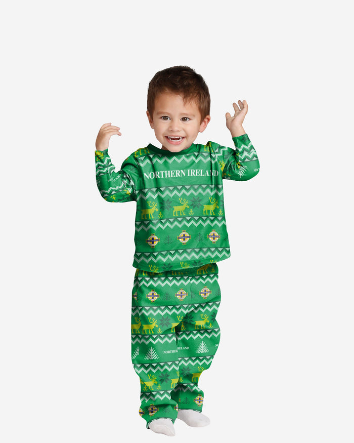 Northern Ireland Toddler Ugly Pattern Family Holiday Pyjamas FOCO 2Y - FOCO.com | UK & IRE