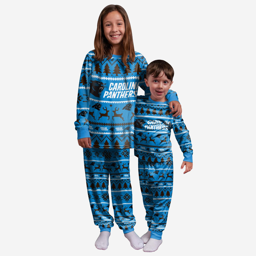 Carolina Panthers Youth Family Holiday Pyjamas FOCO 4 - FOCO.com | UK & IRE