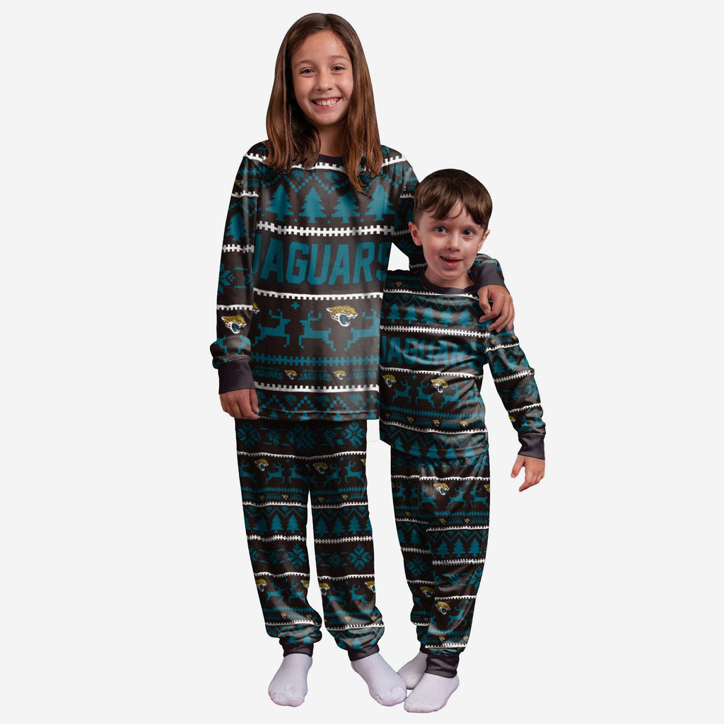 Jacksonville Jaguars Youth Family Holiday Pyjamas FOCO 4 - FOCO.com | UK & IRE