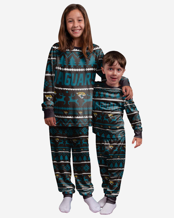 Jacksonville Jaguars Youth Family Holiday Pyjamas FOCO 4 - FOCO.com | UK & IRE