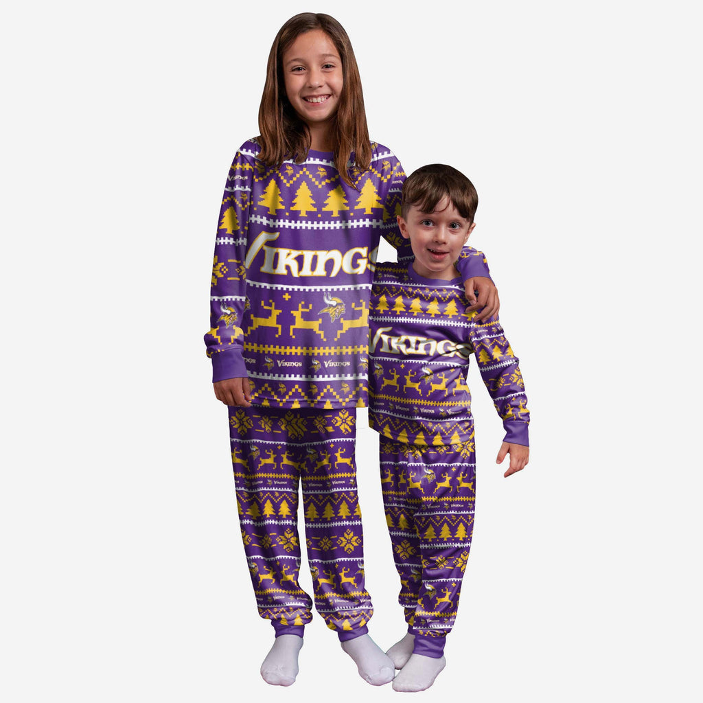 Minnesota Vikings Youth Family Holiday Pyjamas FOCO 4 - FOCO.com | UK & IRE