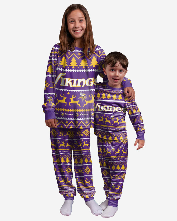Minnesota Vikings Youth Family Holiday Pyjamas FOCO 4 - FOCO.com | UK & IRE